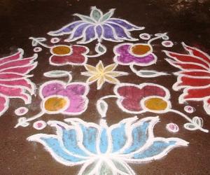 Lotus kolam