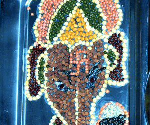 Rangoli: Nava daniya pillaiyar kolam 