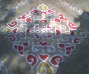 Rangoli: Deepam rangoli