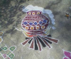 Rangoli: Pongal pot