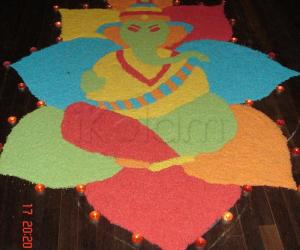 Ganapati rangoli