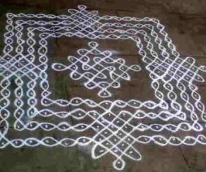 kolam with dots