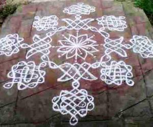 kolam with dots