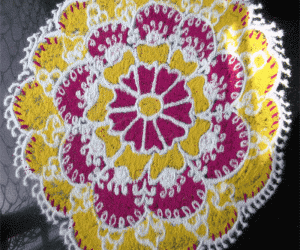 Free hand Rangoli