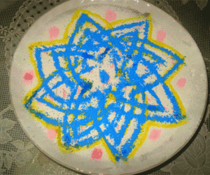 Rangoli: NEER MAEL KOLAM - Hriduyakamalam