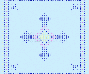 Rangoli: Kerchief Cross stitch