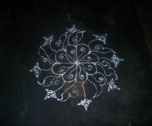 My Kooppa Karthigai kolam 