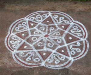 Octopus kolam