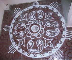 One of old kolam design.