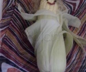 Rangoli: My granny corn beauty (is she look happy)?