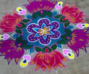 Rangoli: Lotus