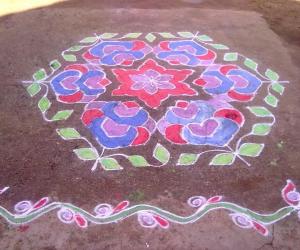 Rangoli: Pongal Kolam 