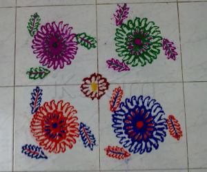 chakra stroke rangoli