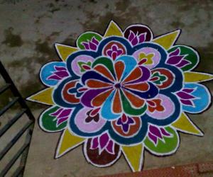 free hand rangoli