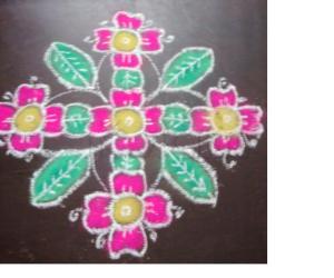 flower rangoli