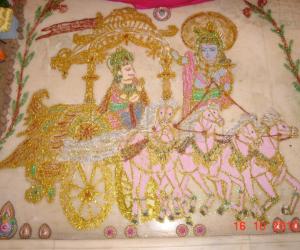 Rangoli: Gita Upadesam