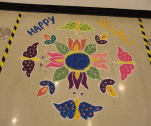 Deepaavali Rangoli in my Malaysia office