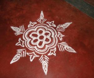 Rangoli: flower rangoli