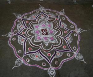 free hand kolam