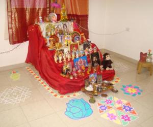 Golu with kolam