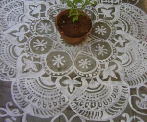 alpona kolam for mahanavami day