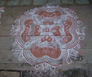 kolam for ekadasi day