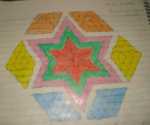 Rangoli: shankh rangoli