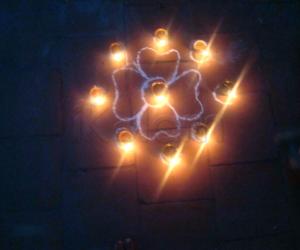 Rangoli: karrthigai rangoli