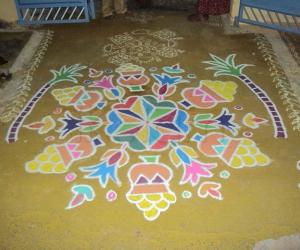 My first pongal kolam