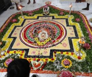 Lakshmi pooja rangoli