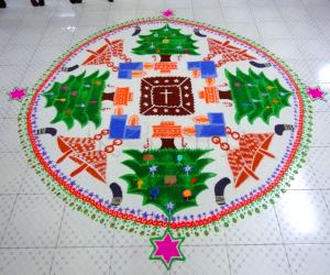 christmas rangoli