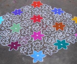 Rangoli: Dotted Kolam