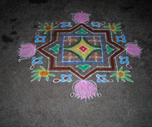 Dotted rangoli/padi kolam