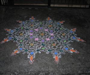 Margazhi Dew Drops Kolam Contest - 2011 - Chikku kolam