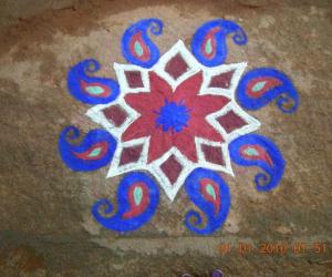 free hand rangoli