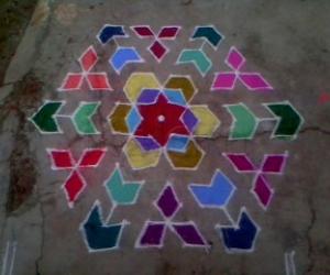 Dotted kolam