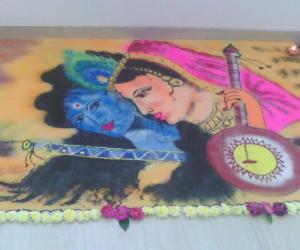 Rangoli: Radha Krishna