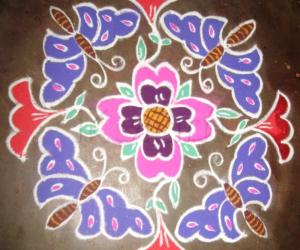 Butterfly kolam