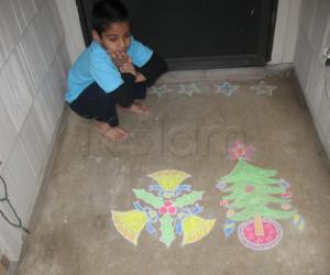 Free Hand Rangoli