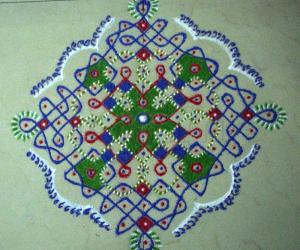 chikku dotted rangoli