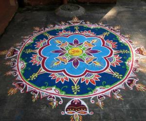 Deepavali Kolam - Daylight version