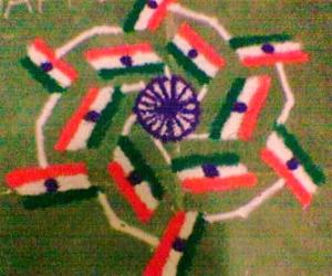 Flag Rangoli