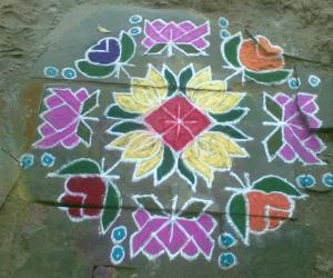 Rangoli: marghali rain kolam