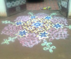 my first sikku kolam