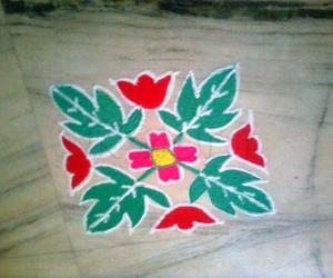 10 by10 grid kolam