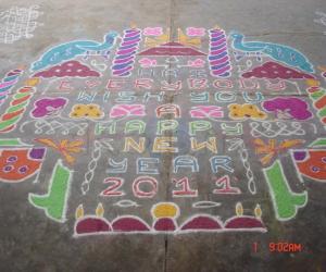 Rangoli: New Year Rangoli