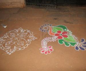 free hand rangoli