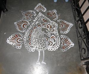 peacock kolam