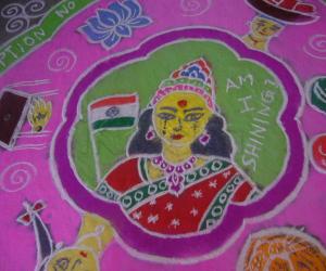 Concept Rangoli-Is India shining? - pic 2