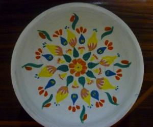 Rangoli: Rangoli inside a Mud Urli